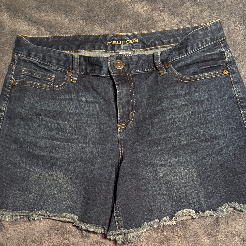 Maurices Dark Wash Jean Shorts